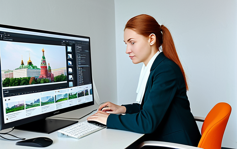 Graphic Designer at Work**
"A professional graphic designer, fully clothed in modest business attire, working on a computer in a modern Moscow office. On the screen are examples of branding designs. The office is bright and airy, with a view of the Moscow skyline. Safe for work, appropriate content, perfect anatomy, natural pose, high-quality digital art, professional."
**