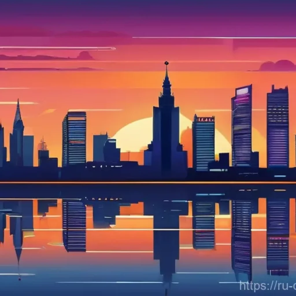 일러스트레이터 고급 기능 - **Moscow Cityscape Vector Art at Sunset:**
"A stunning vector art illustration of a Moscow citys...