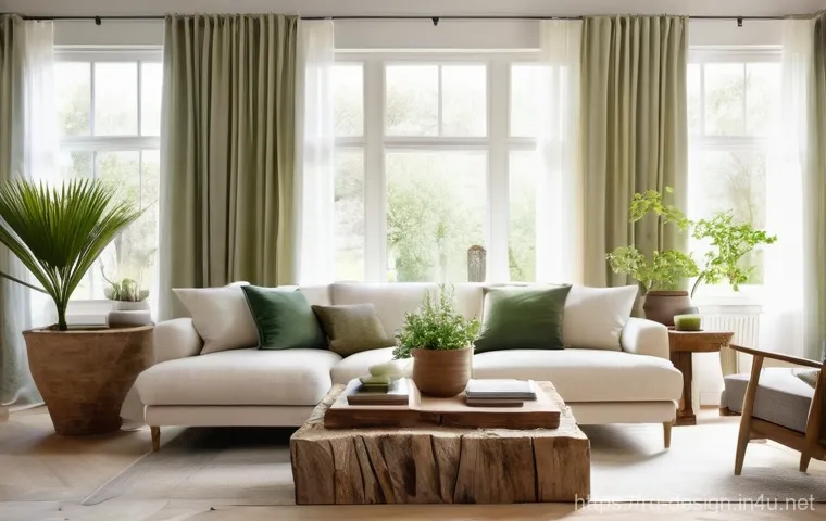 디자인 컨설팅 서비스 - A professional interior designer, dressed in chic business casual attire, is sitting at a large, mod...